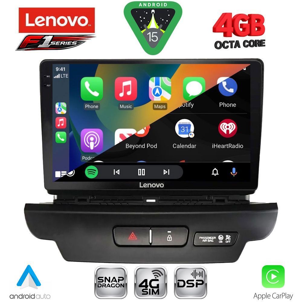 LENOVO SSQ 9304_CPA (9inc) MULTIMEDIA TABLET for KIA CEED - XCEED mod. 2018-2022 - immagine 2
