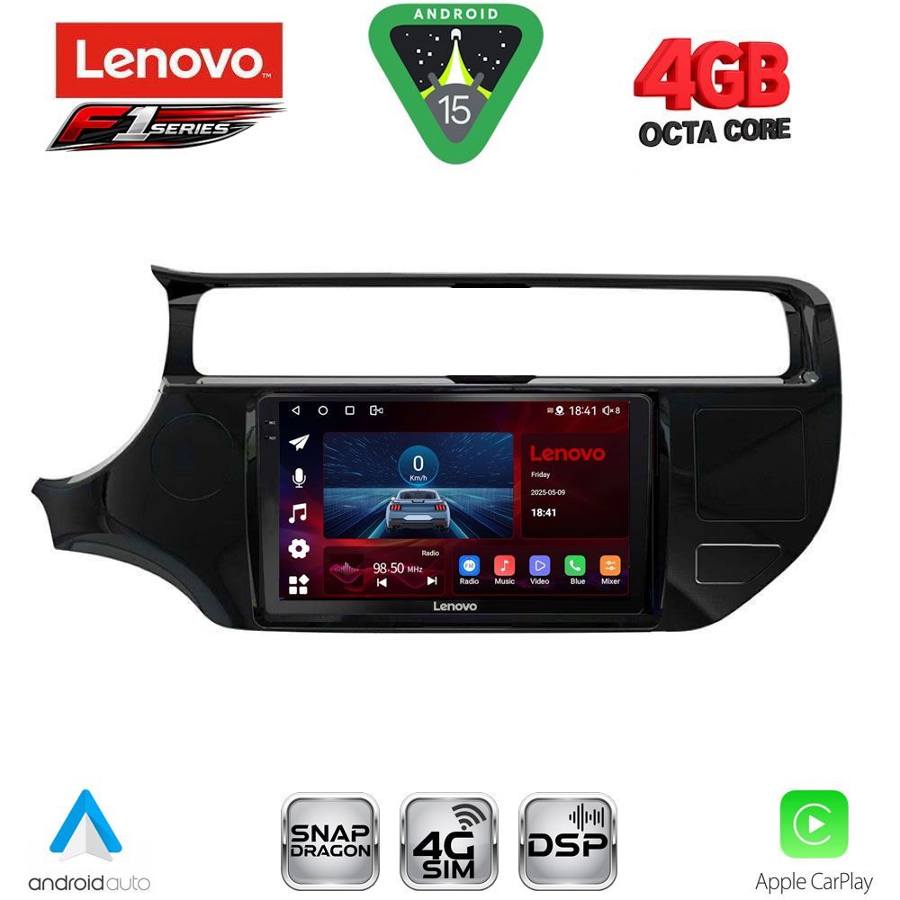 LENOVO SSQ 9315_CPA (9inc) MULTIMEDIA TABLET for KIA RIO mod. 2015-2018