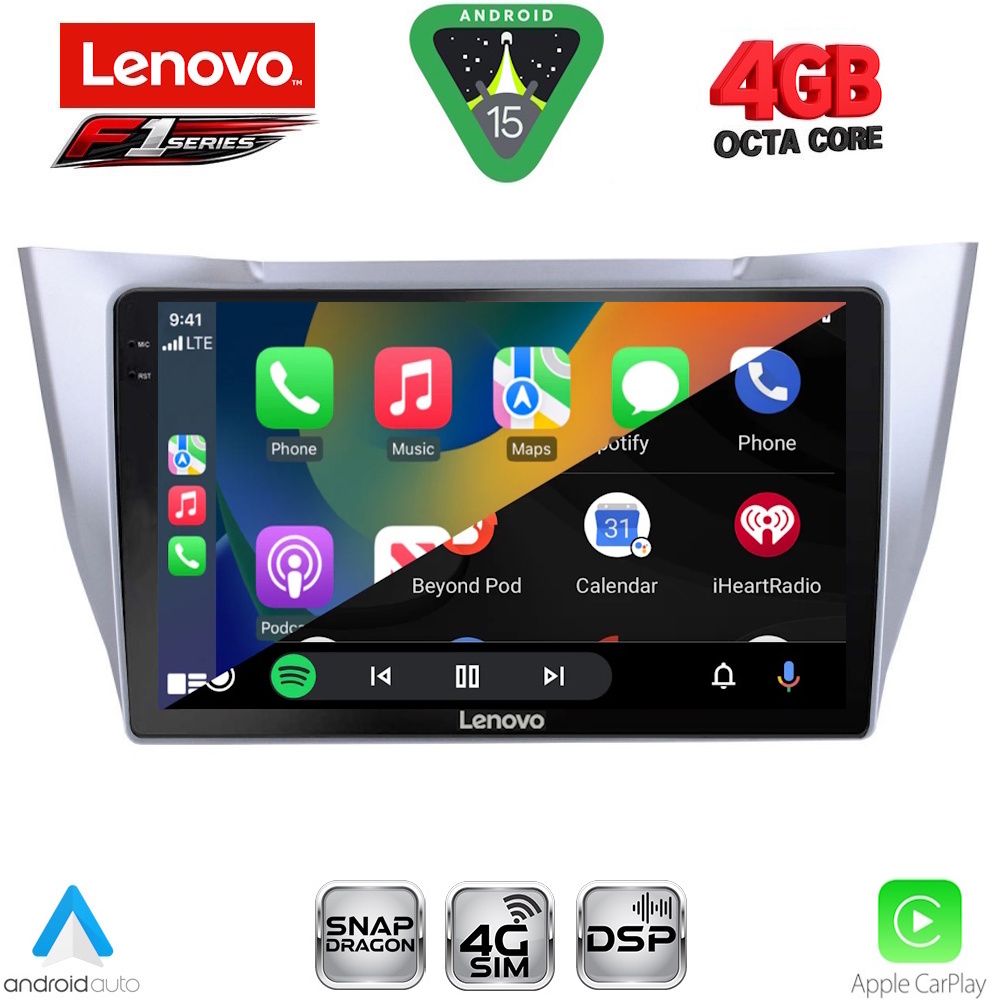 LENOVO SSQ 9345SL_CPA (10inc) MULTIMEDIA TABLET for LEXUS RX 300 – 400 mod. 2003-2008 - immagine 2