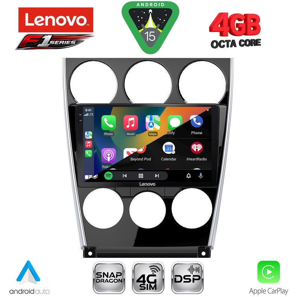 LENOVO SSQ 9375_CPA (9inc) MULTIMEDIA TABLET for MAZDA 6 (FACELIFT) mod. 2005-2008 - immagine 2