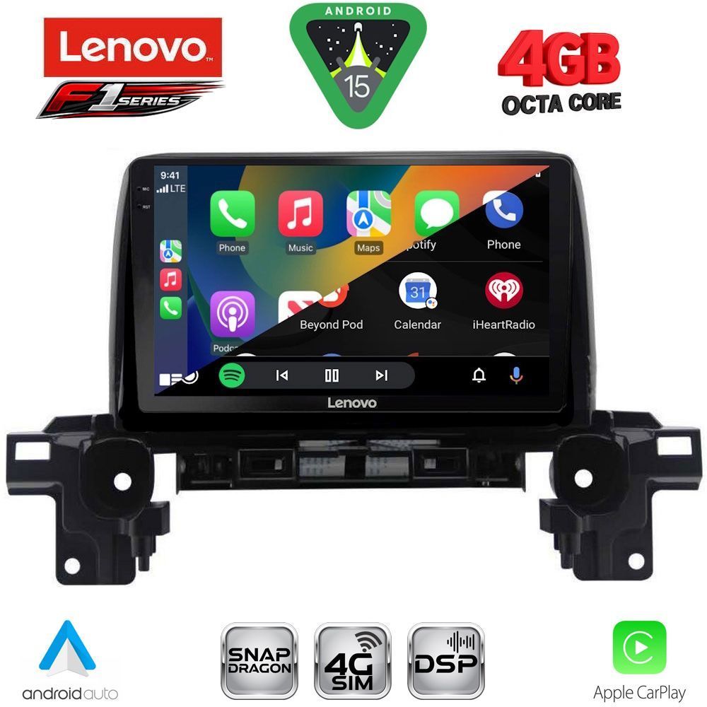 LENOVO SSQ 9381_CPA (9inc) MULTIMEDIA TABLET for MAZDA CX5 mod. 2017-2025 - immagine 2