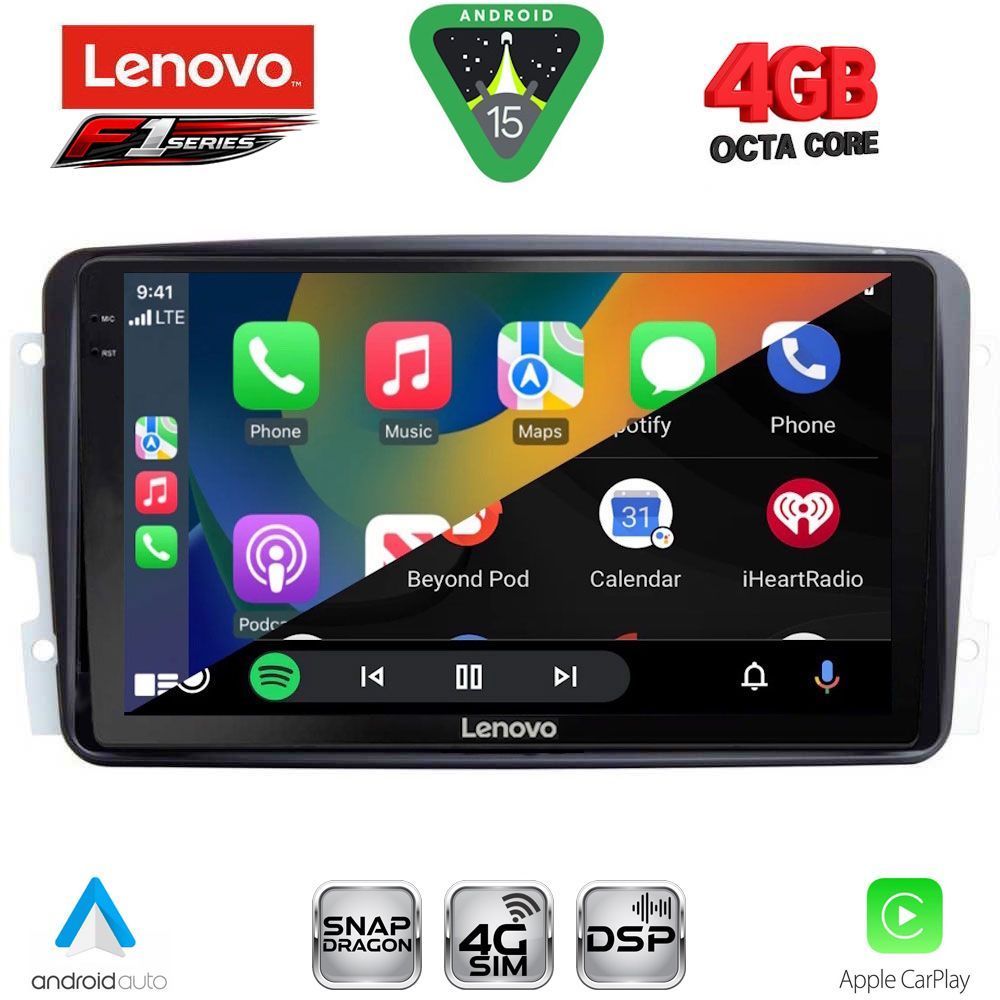 LENOVO SSQ 9401_CPA (9inc) MULTIMEDIA TABLET for MERCEDES CLK (W209) mod. 2000-2004 - immagine 2