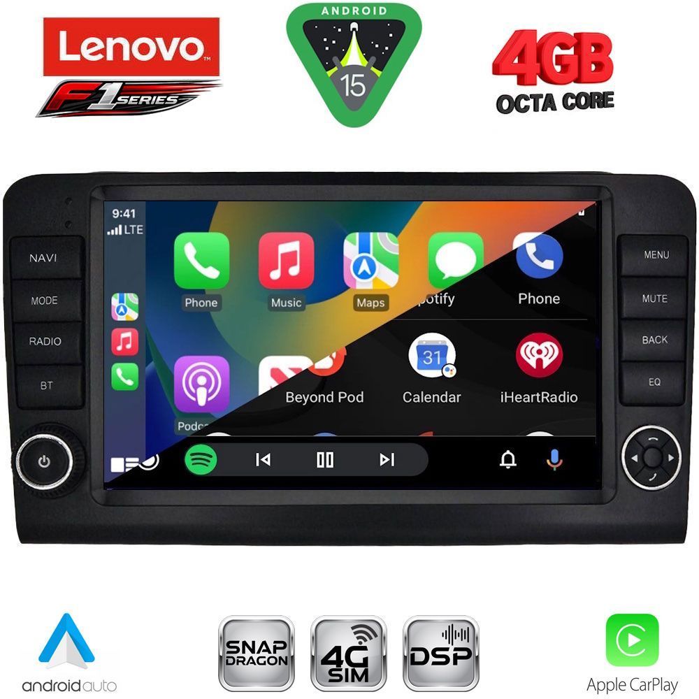 LENOVO SSQ 9416_CPA (9inc) MULTIMEDIA TABLET for MERCEDES ML (W164) – GL (X164) mod. 2005-2011 - immagine 2