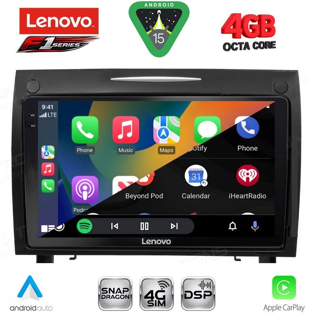LENOVO SSQ 9419_CPA (9inc) MULTIMEDIA TABLET for MERCEDES SLK R171 mod. 2004-2010 - immagine 2