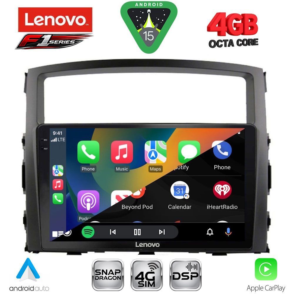 LENOVO SSQ 9446_CPA (9inc) MULTIMEDIA TABLET for MITSUBISHI PAJERO mod. 2006-2013 - immagine 2