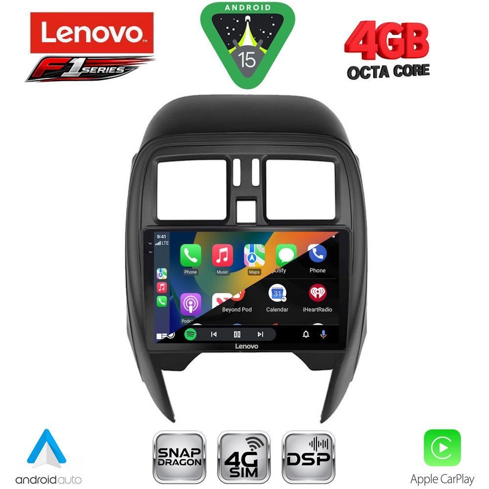 LENOVO SSQ 9451_CPA (SQUARE) (9inc) MULTIMEDIA TABLET for NISSAN MICRA mod. 2014-2017 - immagine 2