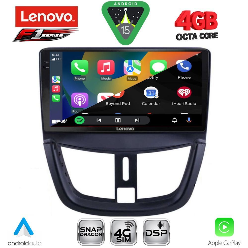 LENOVO SSQ 9507_CPA (9inc) MULTIMEDIA TABLET for PEUGEOT 207 mod. 2007-2020 - immagine 2