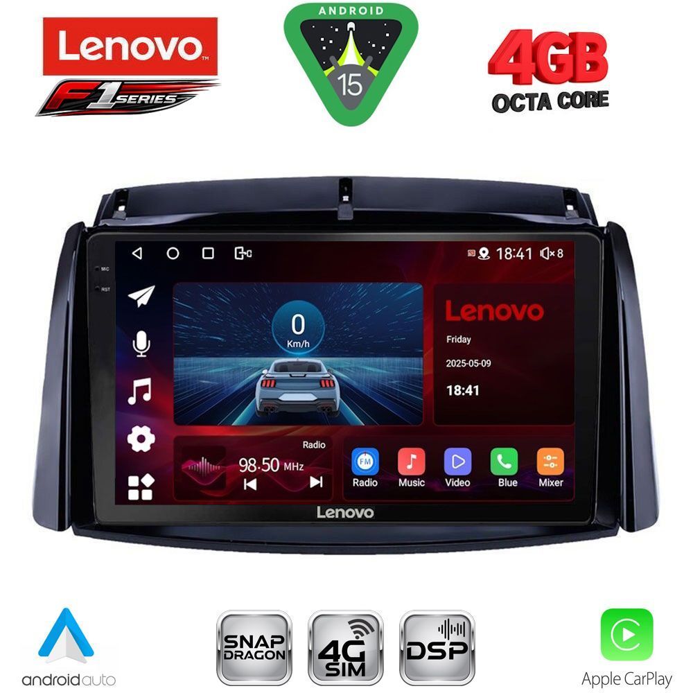 LENOVO SSQ 9551_CPA (9inc) MULTIMEDIA TABLET for RENAULT KOLEOS mod. 2006-2016