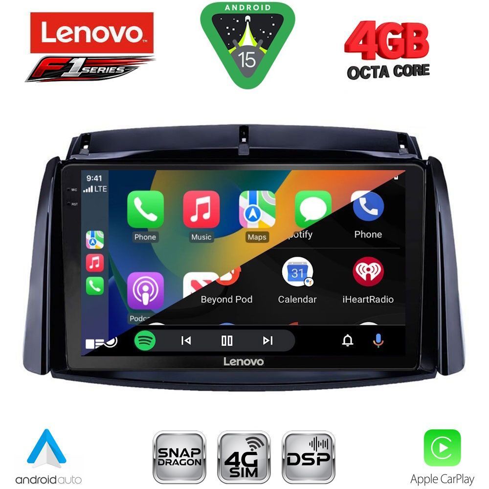 LENOVO SSQ 9551_CPA (9inc) MULTIMEDIA TABLET for RENAULT KOLEOS mod. 2006-2016 - immagine 2