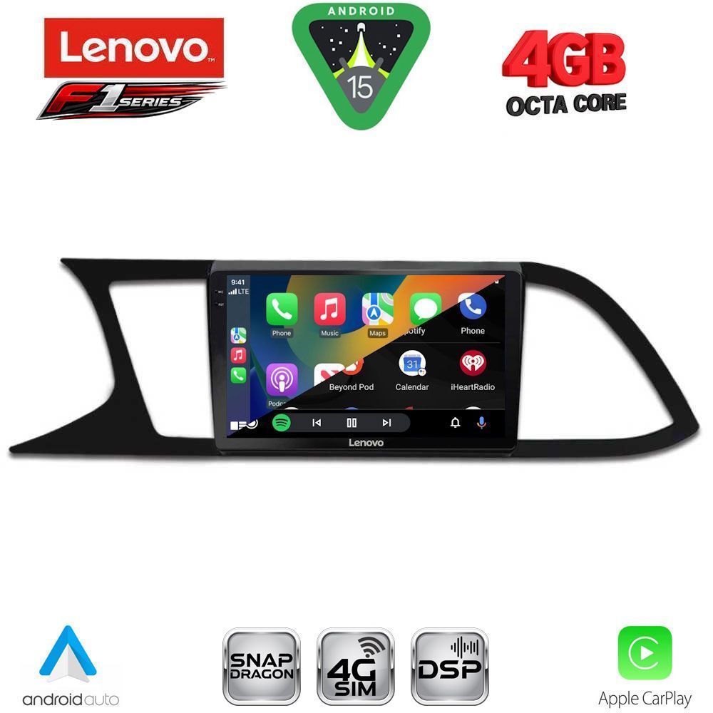 LENOVO SSQ 9575_CPA (9inc) MULTIMEDIA TABLET for SEAT LEON mod. 2012-2021 - immagine 2