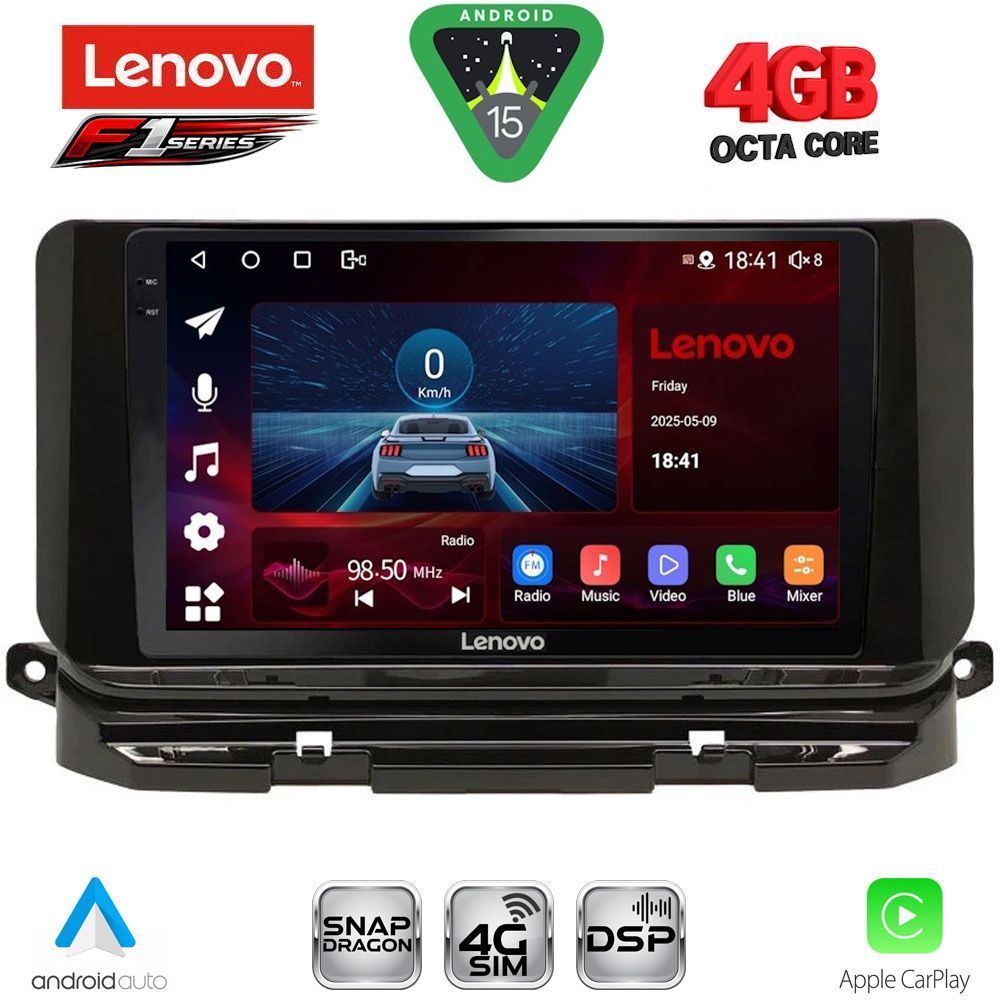 LENOVO SSQ 9598_CPA (10inc) MULTIMEDIA TABLET for SKODA OCTAVIA 8 mod. 2021-2026