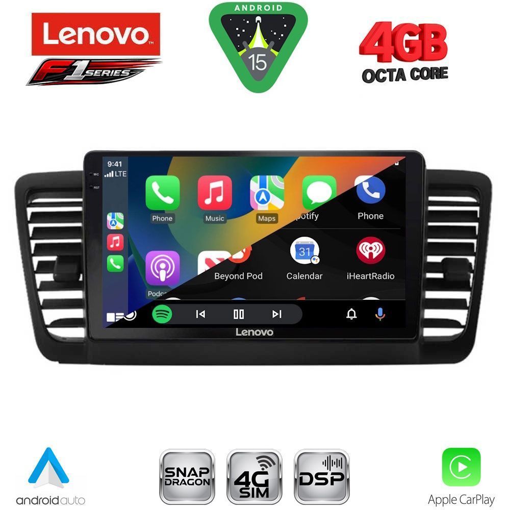 LENOVO SSQ 9665_CPA (9inc) MULTIMEDIA TABLET for SUBARU LEGACY - OUTBACK mod. 2002-2008 - immagine 2
