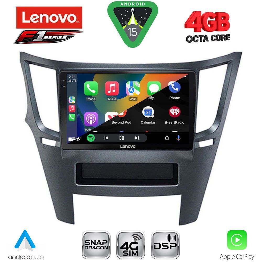 LENOVO SSQ 9667_CPA (9inc) MULTIMEDIA TABLET for SUBARU LEGACY – OUTBACK mod. 2009-2014 - immagine 2
