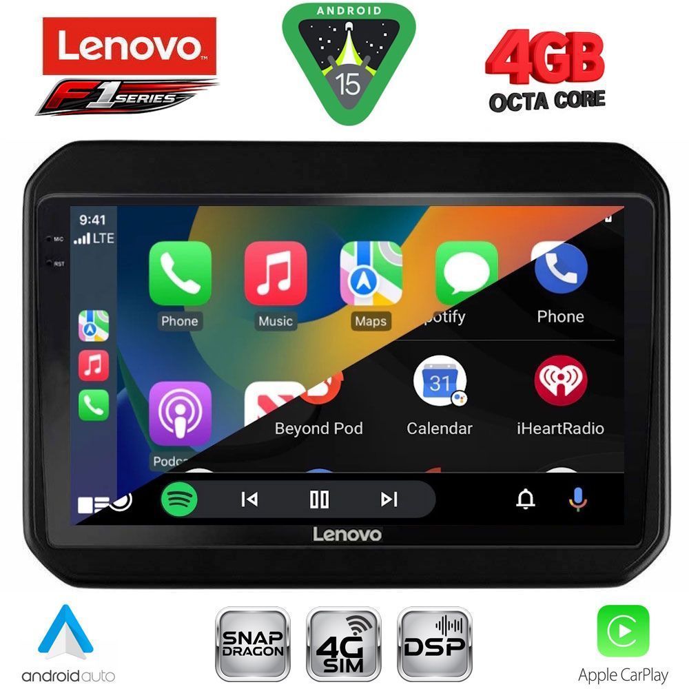 LENOVO SSQ 9676_CPA (9inc) MULTIMEDIA TABLET for SUZUKI IGNIS mod. 2016-2026 - immagine 2