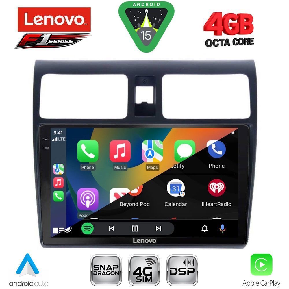 LENOVO SSQ 9684_CPA (10inc) MULTIMEDIA TABLET for SUZUKI SWIFT mod. 2005-2011 - immagine 2