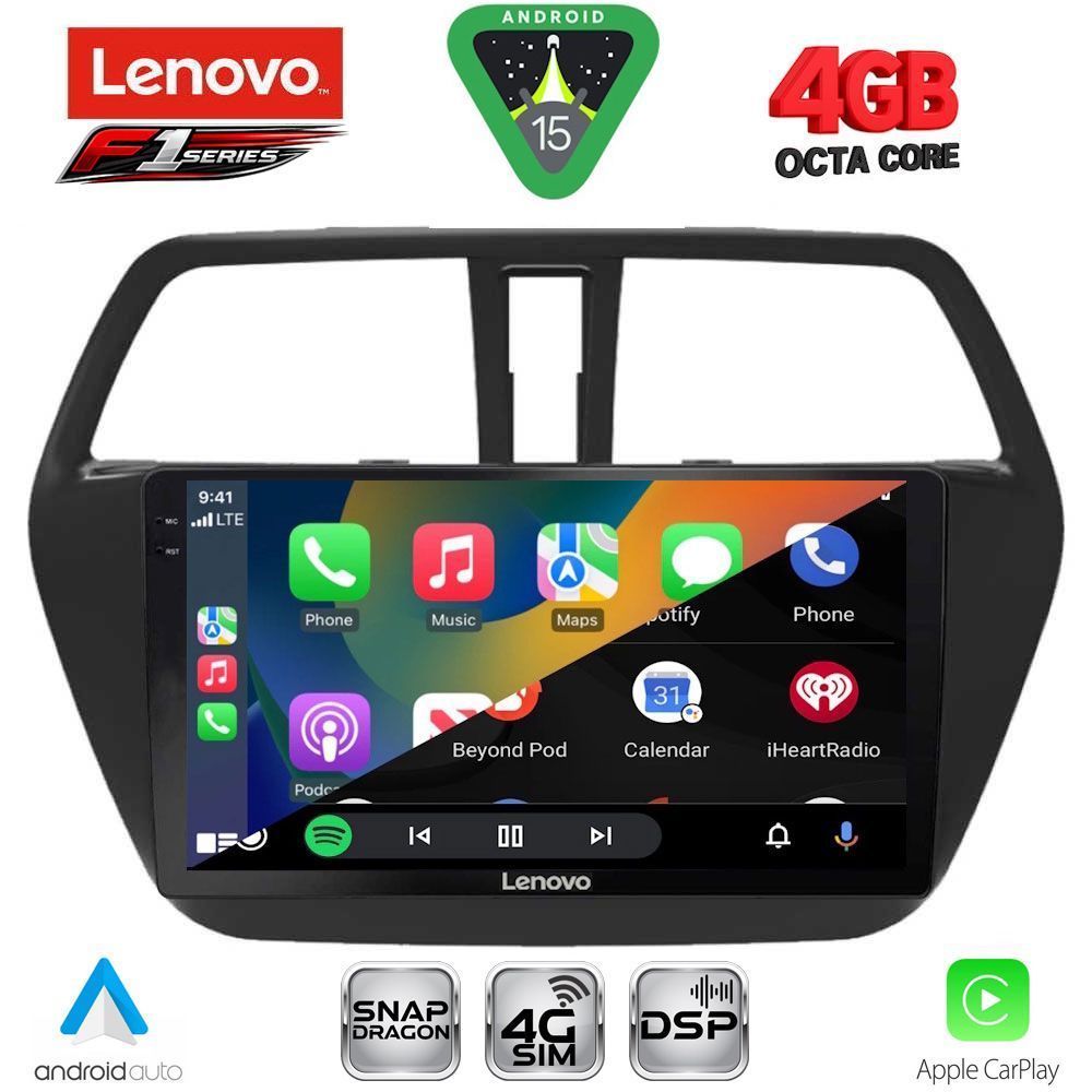 LENOVO SSQ 9689_CPA (9inc) MULTIMEDIA TABLET for SUZUKI SX4 S-CROSS mod. 2014-2021 - immagine 2