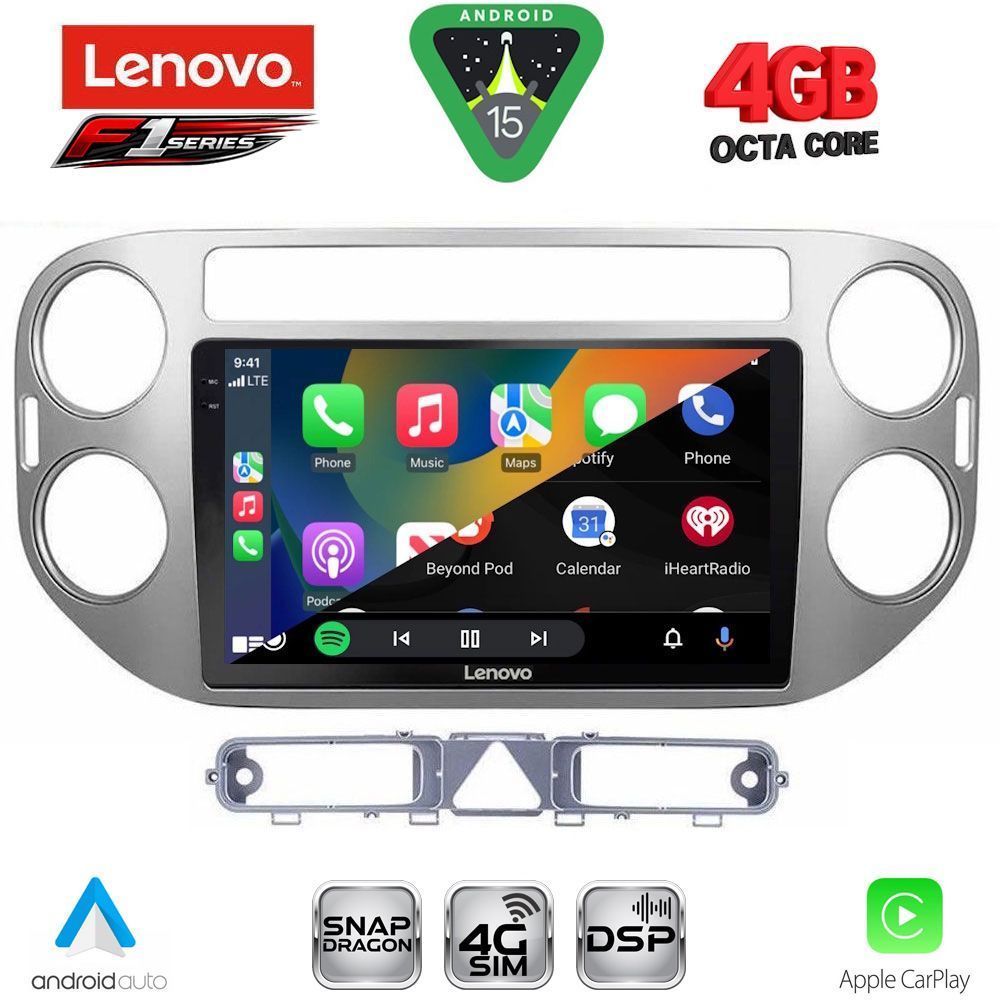 LENOVO SSQ 9759GR_CPA (9inc) MULTIMEDIA TABLET for VW TIGUAN mod. 2004-2011 (GREY) - immagine 2