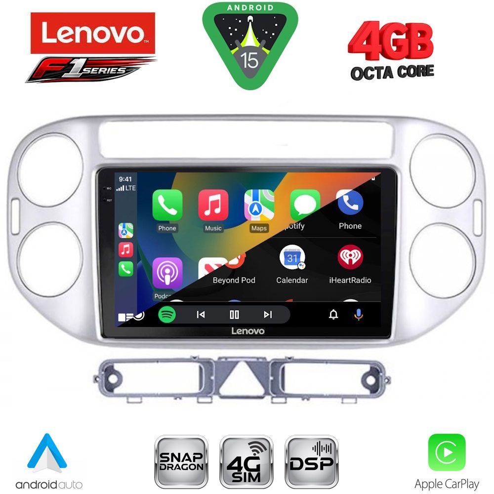 LENOVO SSQ 9759SL_CPA (9inc) MULTIMEDIA TABLET for VW TIGUAN mod. 2004-2011 (SILVER) - immagine 2