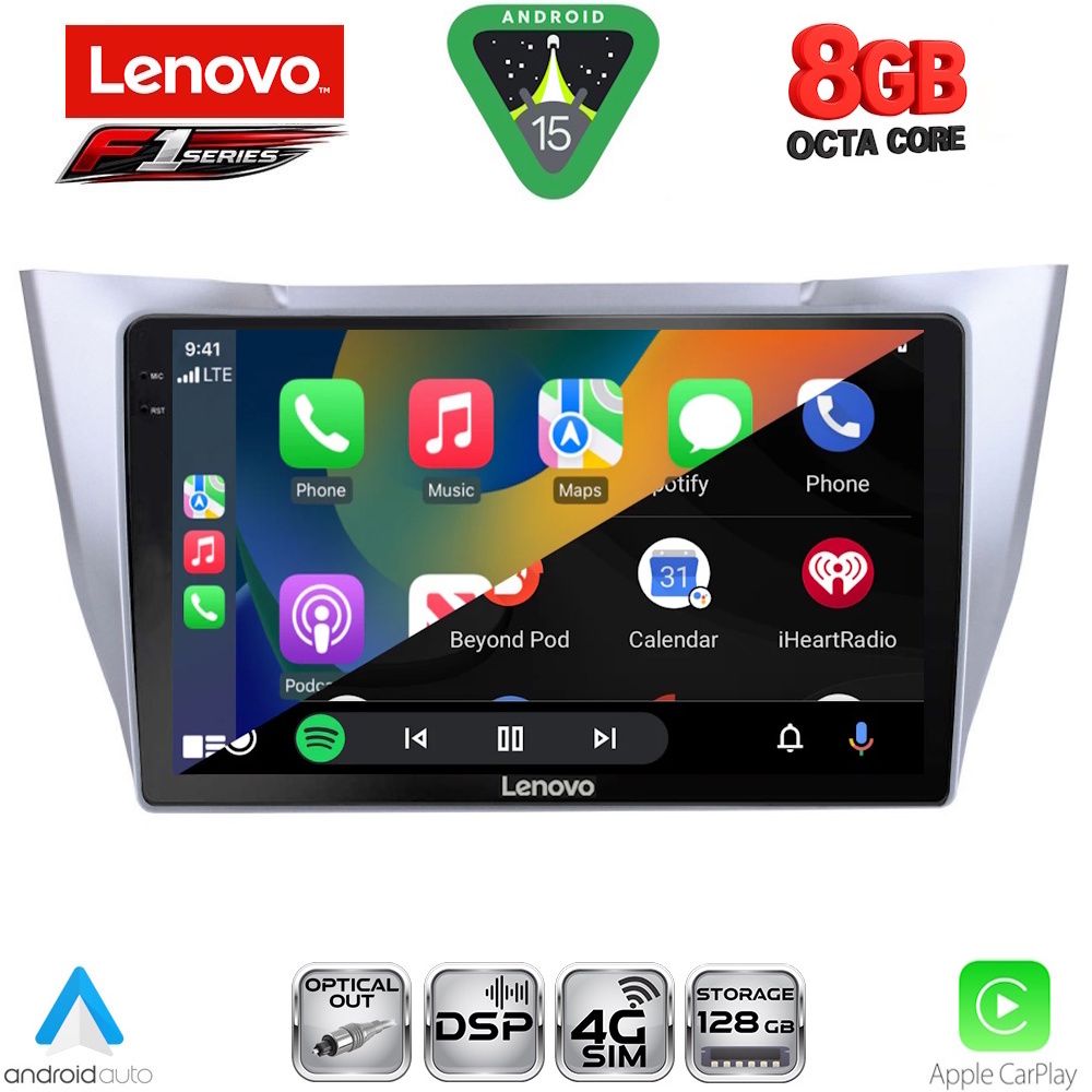 LENOVO SSR 10345SL_CPA (10inc) MULTIMEDIA TABLET for LEXUS RX 300 – 400 mod. 2003-2008 - immagine 2