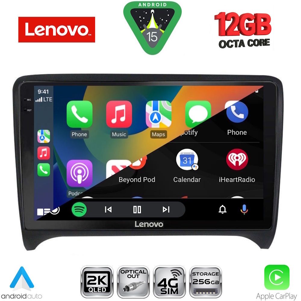 LENOVO SSZ 12009_CPA (9inc) MULTIMEDIA TABLET for AUDI TT mod. 2007-2015 - immagine 2