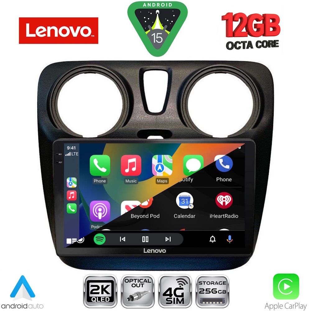 LENOVO SSZ 12112_CPA (9inc) MULTIMEDIA TABLET for DACIA DOKKER mod. 2012-2022 - immagine 2