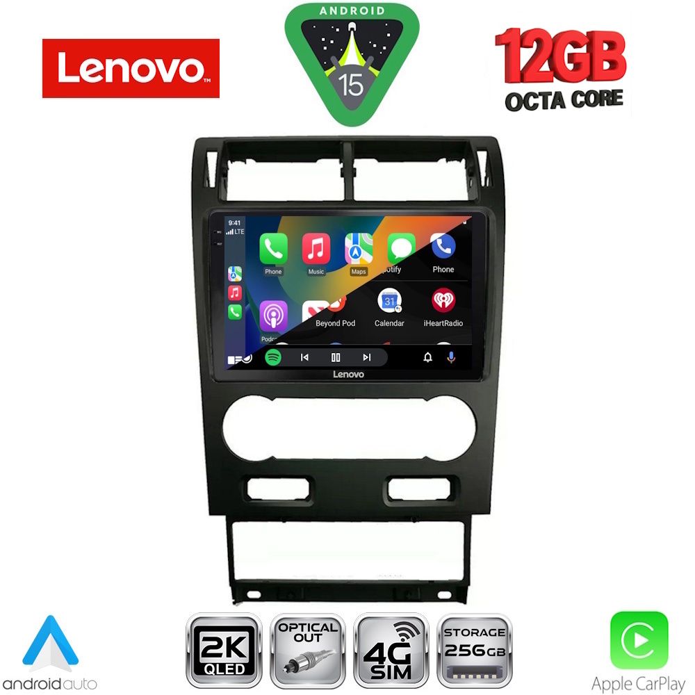 LENOVO SSZ 12161A_CPA (9inc) MULTIMEDIA TABLET for FORD MONDEO mod. 2003-2006 - immagine 2