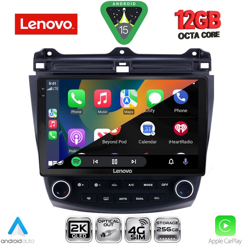 LENOVO SSZ 12182_CPA (10inc) MULTIMEDIA TABLET for HONDA ACCORD mod. 2003-2007 - immagine 2