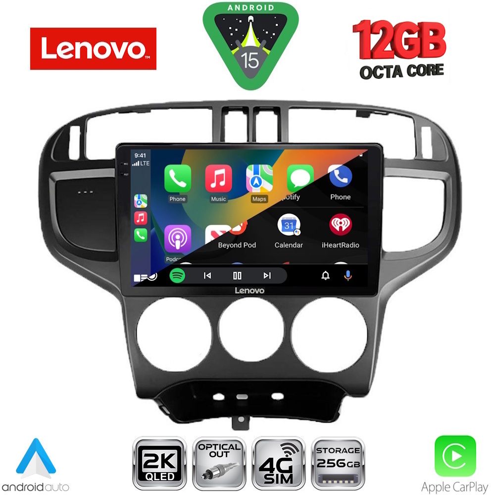 LENOVO SSZ 12240_CPA (9inc) MULTIMEDIA TABLET for HYUNDAI MATRIX mod. 2001-2010 - immagine 2