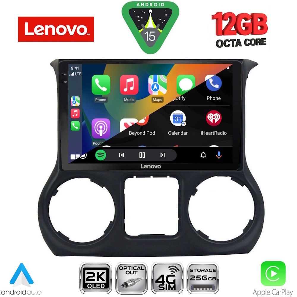 LENOVO SSZ 12296_CPA (10inc) MULTIMEDIA TABLET for JEEP WRANGLER mod. 2014-2017 - immagine 2