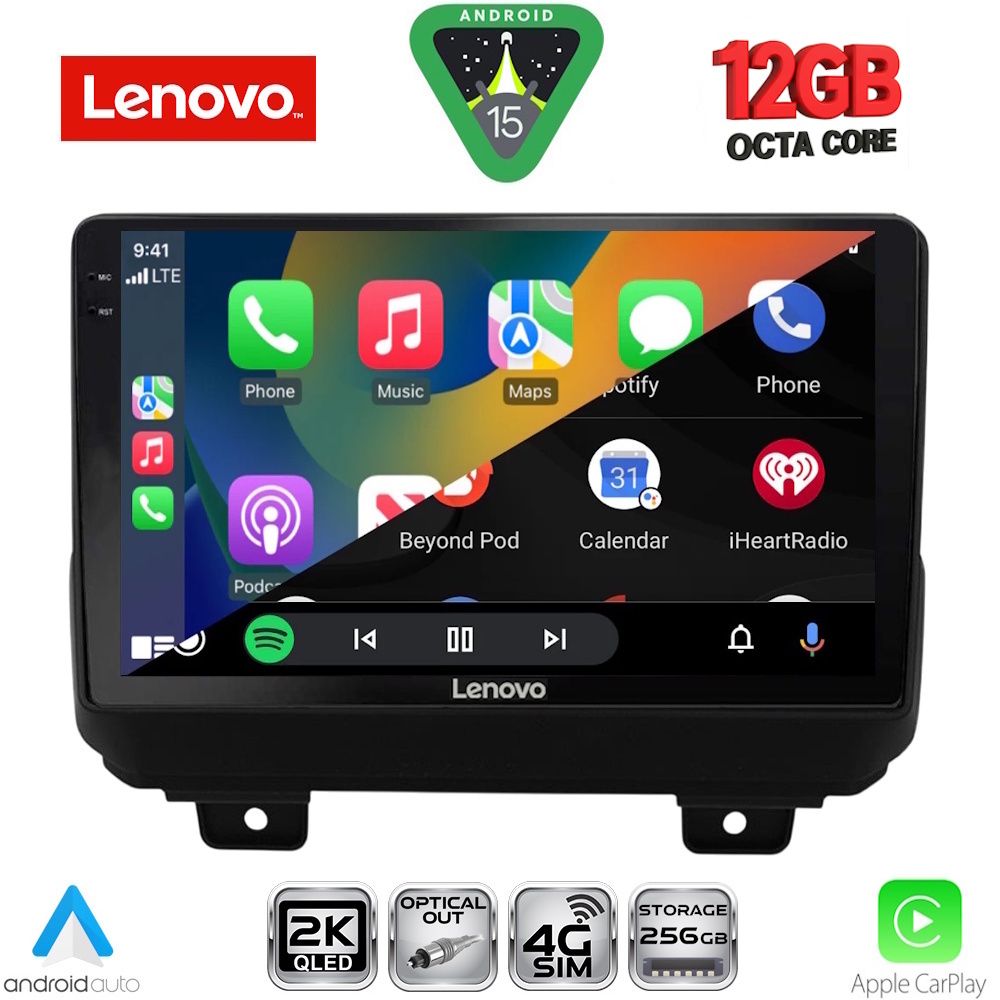LENOVO SSZ 12298_CPA (9inc) MULTIMEDIA TABLET for JEEP WRANGLER mod. 2018-2026 - immagine 2