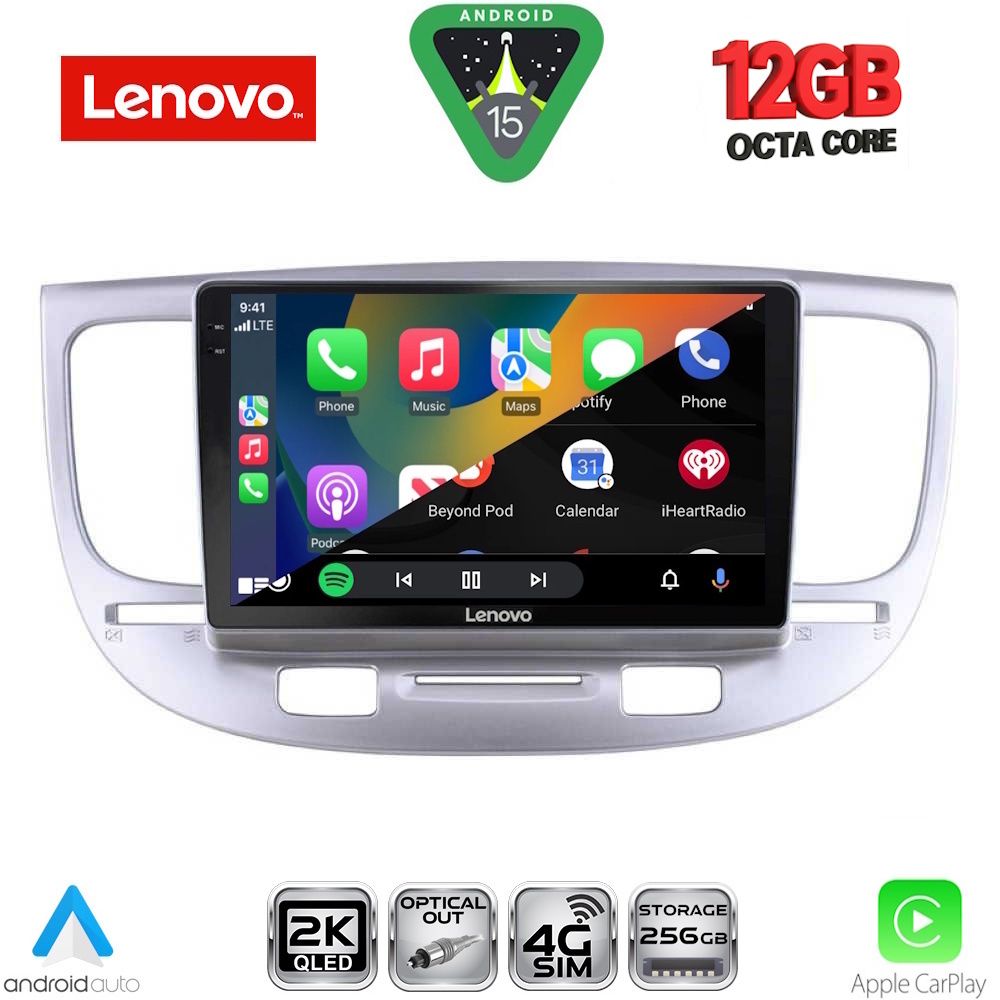 LENOVO SSZ 12313_CPA (9inc) MULTIMEDIA TABLET for KIA RIO mod. 2005-2011 - immagine 2
