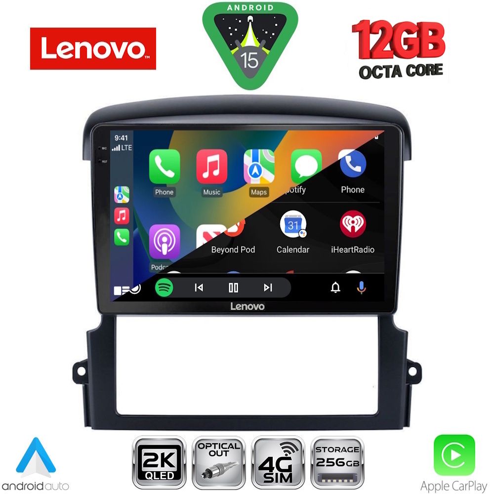 LENOVO SSZ 12317_CPA (9inc) MULTIMEDIA TABLET for KIA SORENTO mod. 2006-2009 - immagine 2