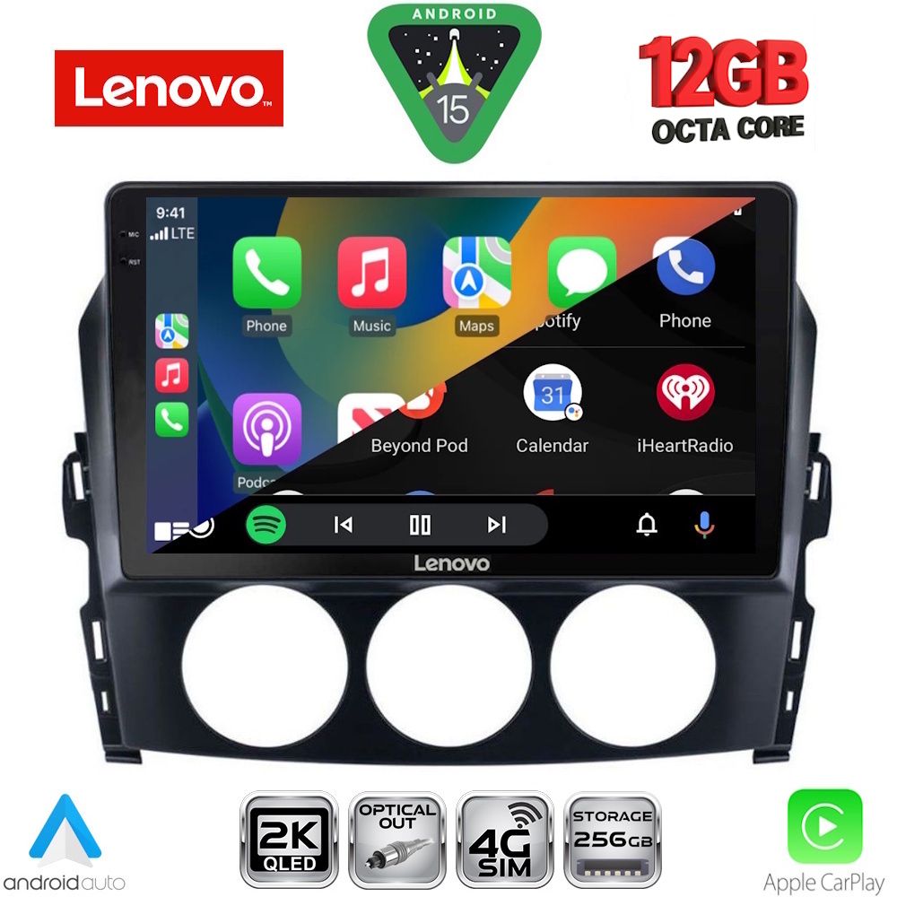 LENOVO SSZ 12392_CPA (9inc) MULTIMEDIA TABLET for MAZDA MX5 mod. 2005-2015 - immagine 2