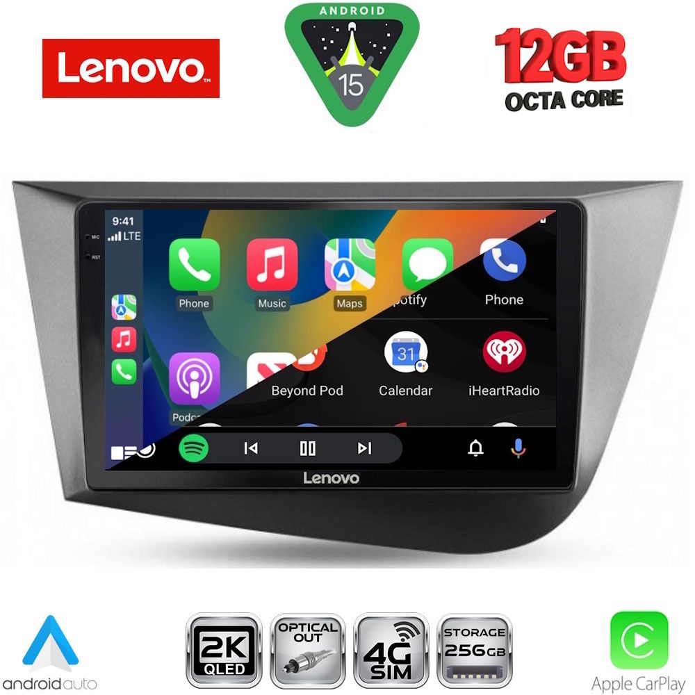 LENOVO SSZ 12574_CPA (9inc) MULTIMEDIA TABLET for SEAT LEON mod. 2005-2012 - immagine 2
