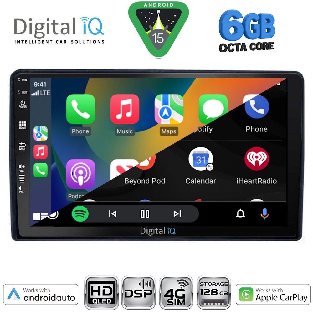 DIGITAL IQ BXF 17081_CPAA (9inc) MULTIMEDIA TABLET for CITROEN – PEUGEOT mod. 2008-2018 - immagine 2