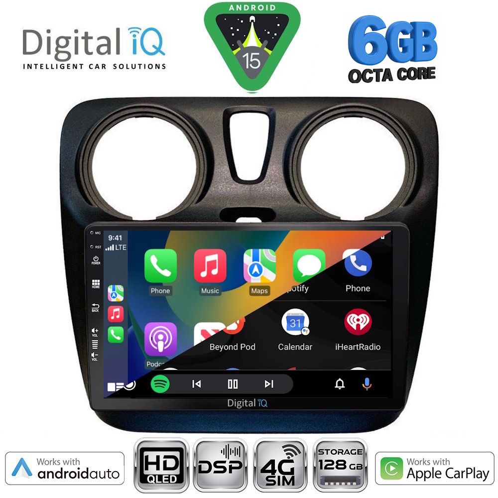 DIGITAL IQ BXF 17112_CPAA (9inc) MULTIMEDIA TABLET for DACIA DOKKER 2012-2022 - immagine 2