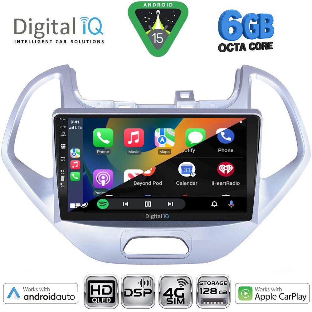 DIGITAL IQ BXF 17167LO_CPAA (9inc) MULTIMEDIA TABLET for FORD KA mod. 2017-2023 - immagine 2