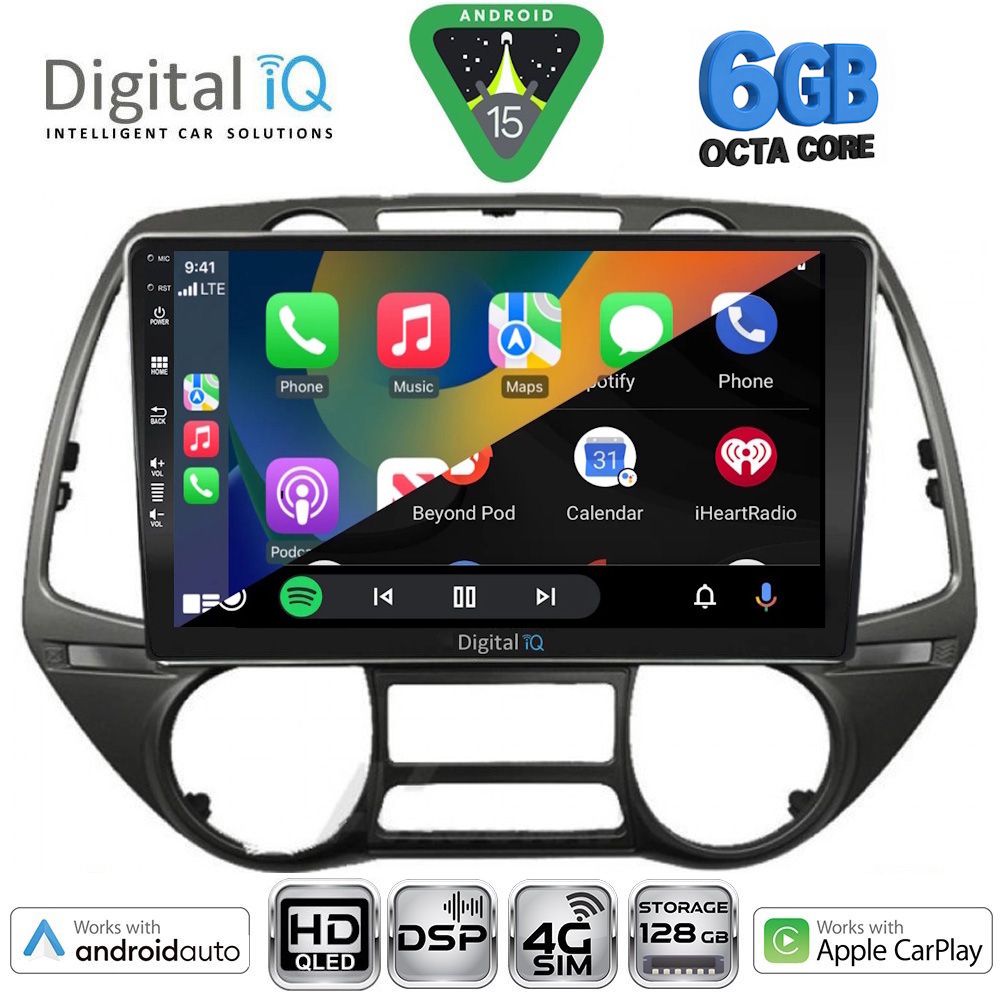 DIGITAL IQ BXF 17226_CPAA (9inc) MULTIMEDIA TABLET for HYUNDAI i20 mod. 2008-2014 - immagine 2