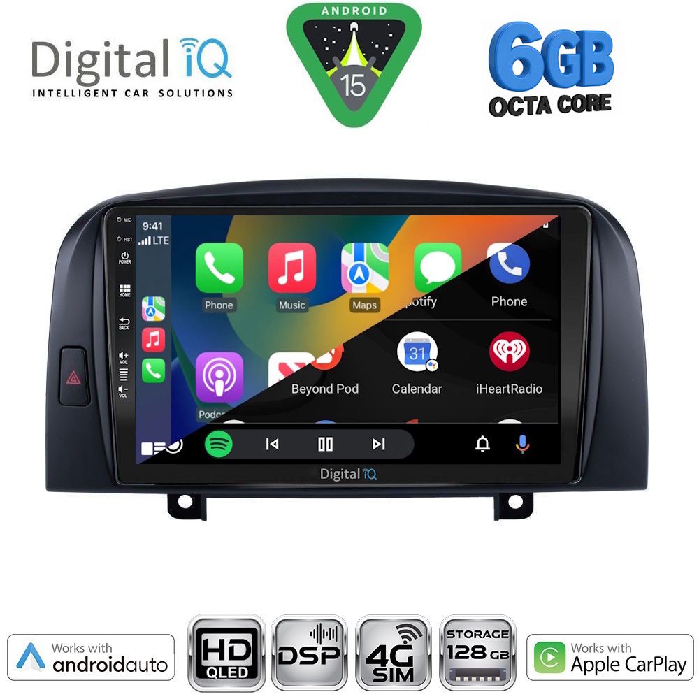 DIGITAL IQ BXF 17248_CPAA (9inc) MULTIMEDIA TABLET for HYUNDAI SONATA mod. 2006-2009 - immagine 2