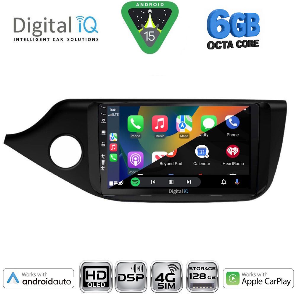 DIGITAL IQ BXF 17302_CPAA (9inc) MULTIMEDIA TABLET for KIA CEED mod. 2012-2018 - immagine 2