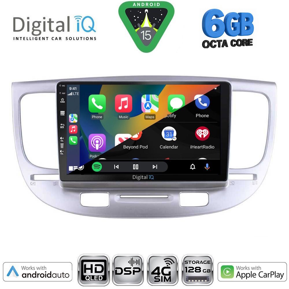 DIGITAL IQ BXF 17313_CPAA (9inc) MULTIMEDIA TABLET for KIA RIO mod. 2005-2011 - immagine 2