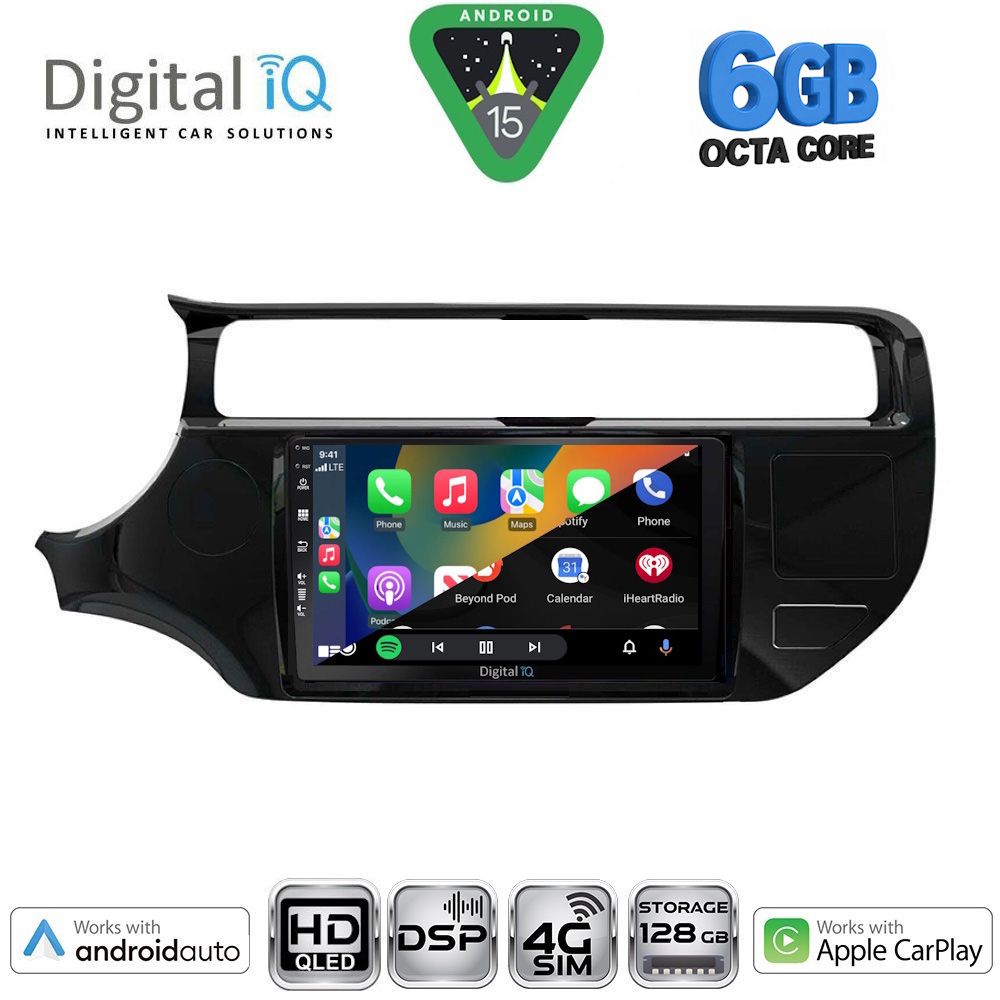 DIGITAL IQ BXF 17315_CPAA (9inc) MULTIMEDIA TABLET for KIA RIO mod. 2015-2018 - immagine 2
