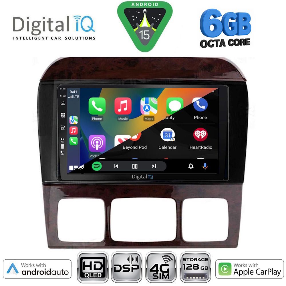 DIGITAL IQ BXF 17426_CPAA (9inc) MULTIMEDIA TABLET for MERCEDES S (W220) mod. 1998-2005 - immagine 2