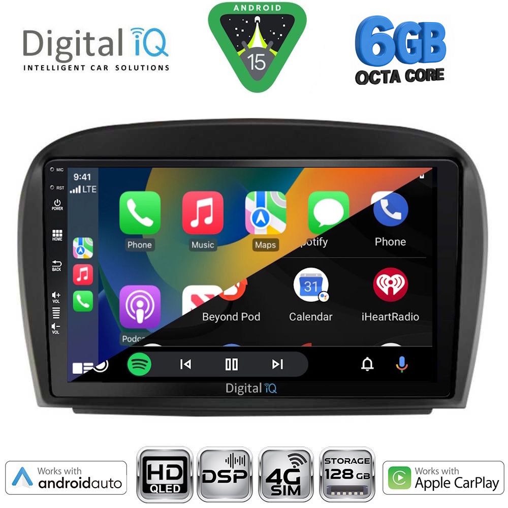 DIGITAL IQ BXF 17427_CPAA (9inc) MULTIMEDIA TABLET for MERCEDES SL (R230) FACELIFT mod. 2006-2012 - immagine 2