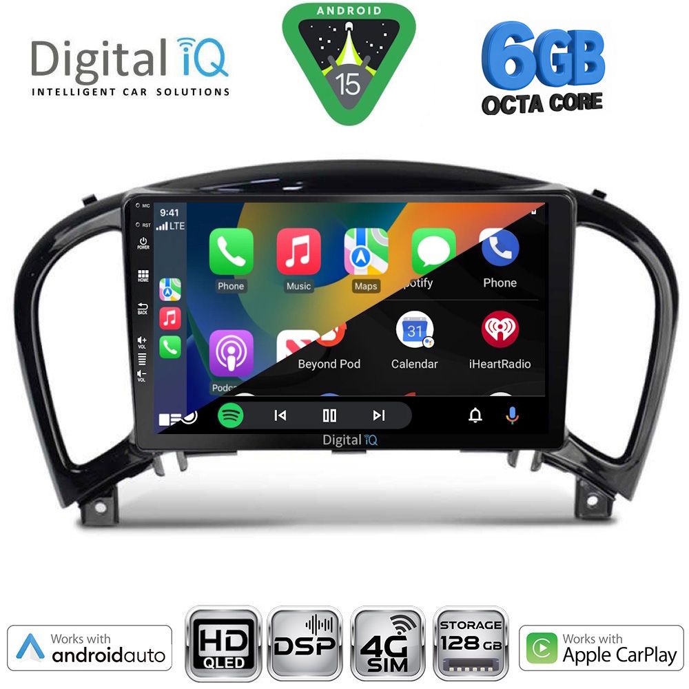 DIGITAL IQ BXF 17452_CPAA (9inc) MULTIMEDIA TABLET for NISSAN JUKE mod. 2009-2020 - immagine 2