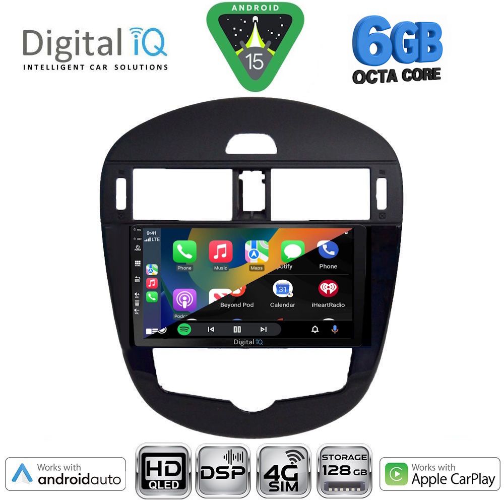 DIGITAL IQ BXF 17470CL_CPAA (9inc) MULTIMEDIA TABLET for NISSAN PULSAR mod. 2014-2020 with CLIMA - immagine 2