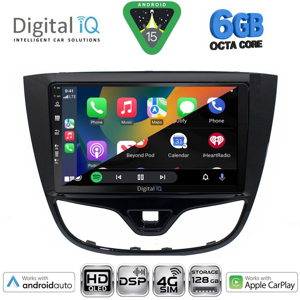 DIGITAL IQ BXF 17489_CPAA (10inc) MULTIMEDIA TABLET for OPEL KARL mod. 2014-2019 - immagine 2