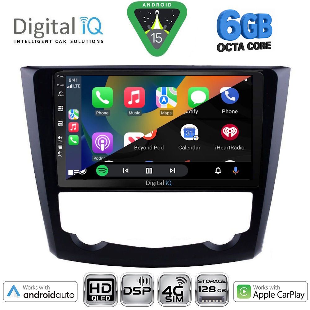 DIGITAL IQ BXF 17549_CPAA (9inc) MULTIMEDIA TABLET for RENAULT KADJAR mod. 2015-2022 - immagine 2