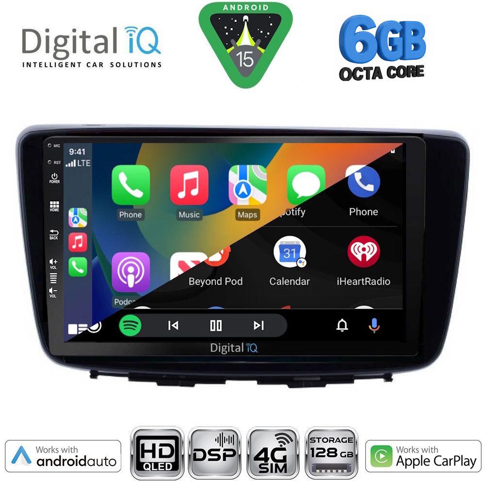 DIGITAL IQ BXF 17672_CPAA (9inc) MULTIMEDIA TABLET for SUZUKI BALENO mod. 2016-2022 - immagine 2