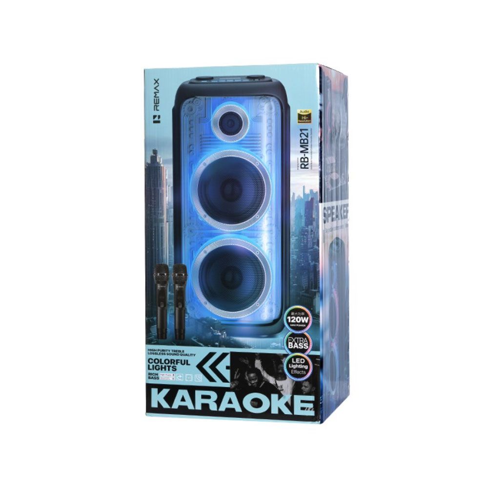REMAX RB-MB21 (BLACK) OUTDOOR KARAOKE SPEAKER (120W) - immagine 2